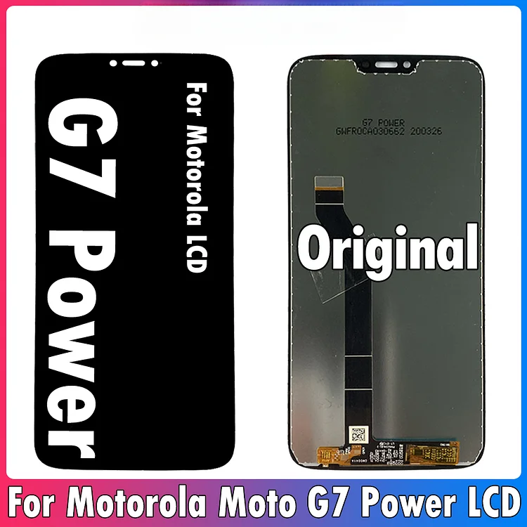 Original For Motorola Moto G7 Power LCD Display Touch Screen Digitizer Assembly For Moto G7 Power XT1955 XT1955-4 LCD With Frame