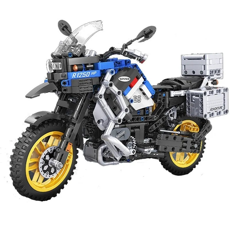 MOC Classic BMW R1250 GS HP Motorcycle Bricks Toy