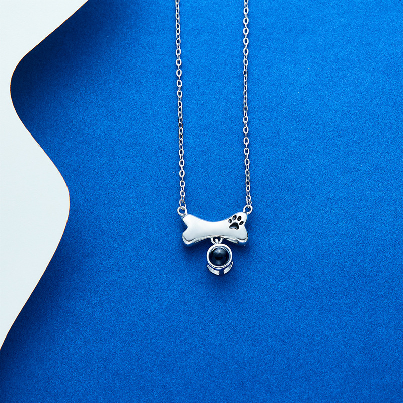 Loveyoufancy Personalized Pet Dog Photo Necklace