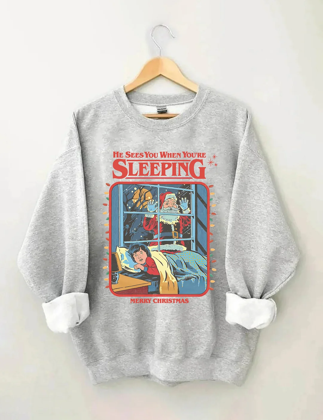 Vintage Creepy Santa Claus Sweatshirt