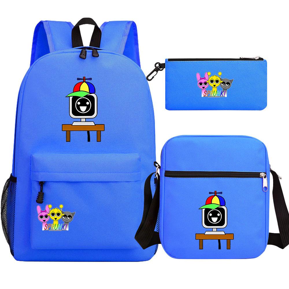 Mayoulove Sprunki Backpack Lightweight Design With Multiple Pockets For School and Outdoor Activities-Mayoulove