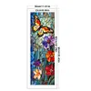 Glass Painting Butterfly Flowers-11CT Stamped Cross Stitch 30*90cm/11.81*35.43in (Big Size)