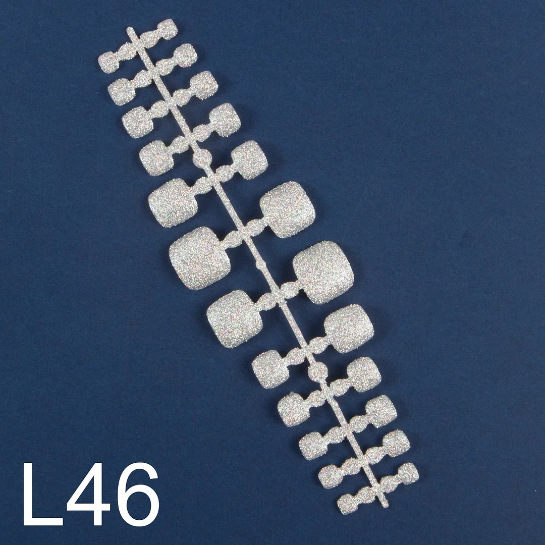 120pcs 5 Row/Pack Glitter False Toenail Tips Fake Toe Nail Art Tip Bling Press on Toe Nails Full Cover Nail For Toes-Nail Inspo