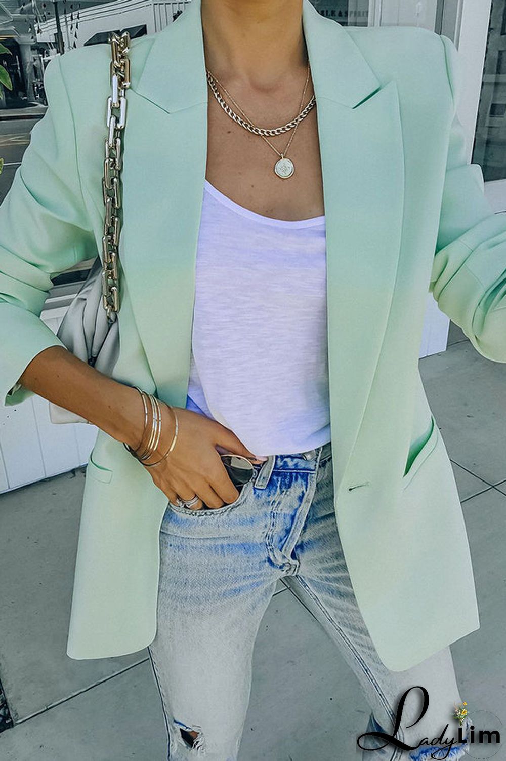 Standards Pocketed Bright Colour Blazer Shorts Suit