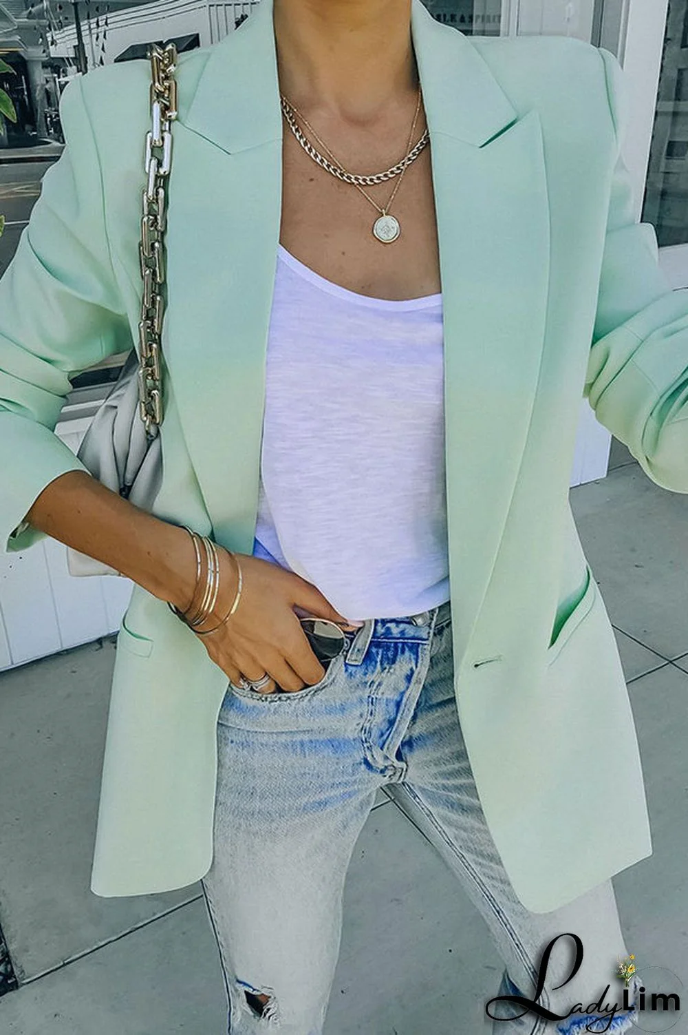 Standards Pocketed Bright Colour Blazer Shorts Suit