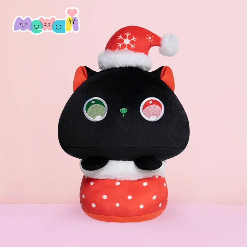 Mewaii® Mushroom Family Christmas Magic Cat Kawaii Plush Pillow Squish Toy