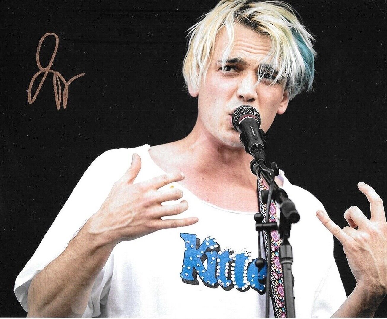 * JOSH KATZ * signed 8x10 Photo Poster painting * BADFLOWER * COA * 5