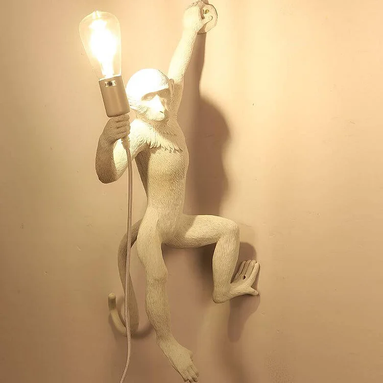 Monkey Resin 1-Light Wall Sconce Lamp socialshop