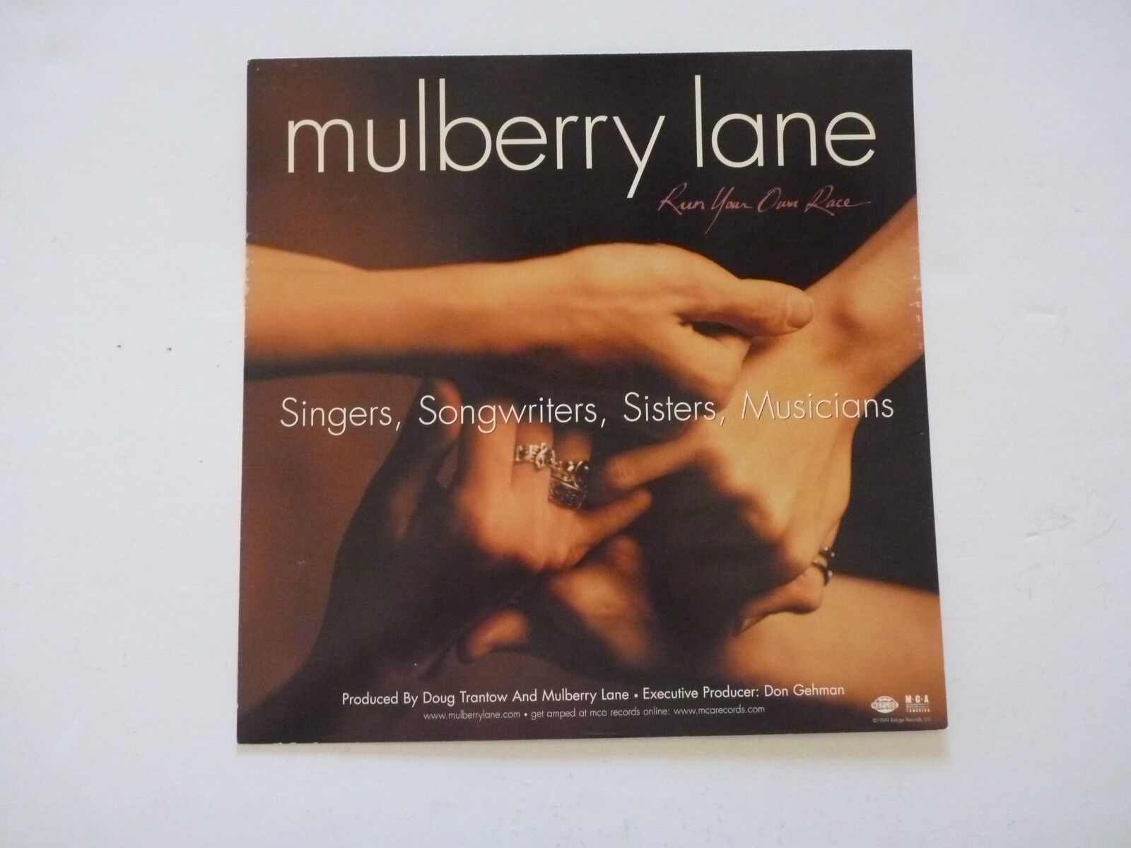 Mulberry Lane Run Your Own Race LP Record Photo Poster painting Flat 12x12 Poster