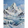Berge DIY-Perlenmalsets mit Rahmen 30x40 cm Perlengem&auml;lde Bildkunst Basteln f&uuml;r Erwachsene Anf&auml;nger Geschenk Hausdekoration an der Wand