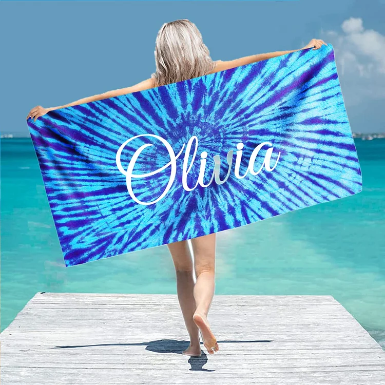 BlanketCute-Personalized Bath Towel with Your Name | 07
