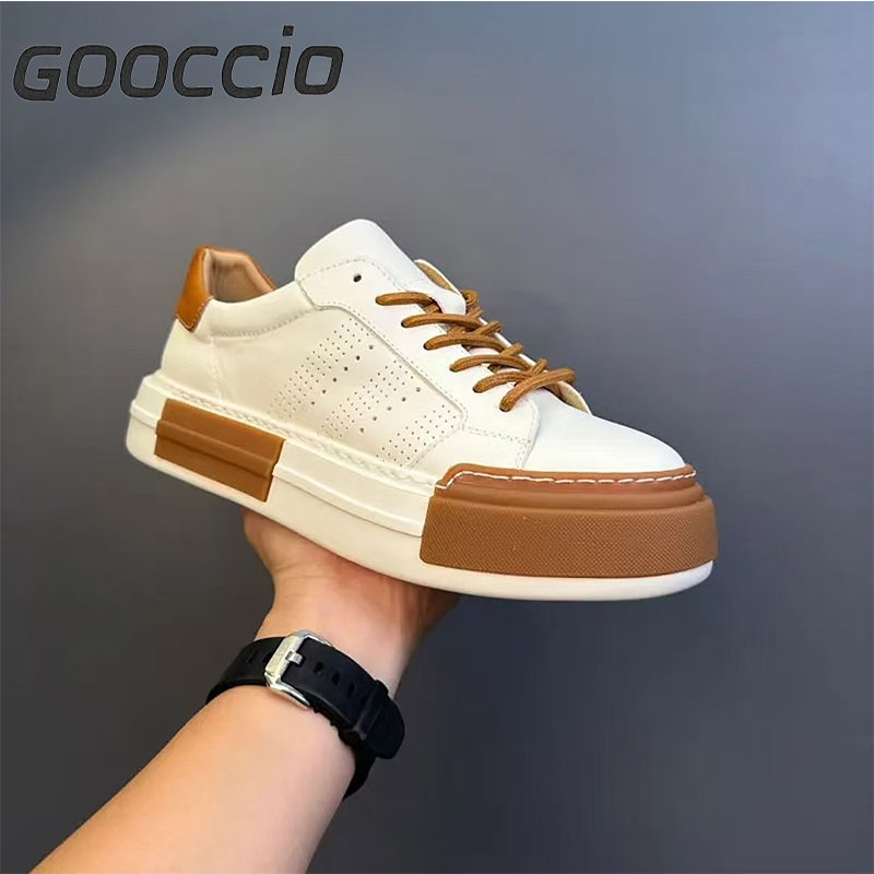 BC193 Cowhide Sneakers/Casual Shoes For Men GOOCCIO   
