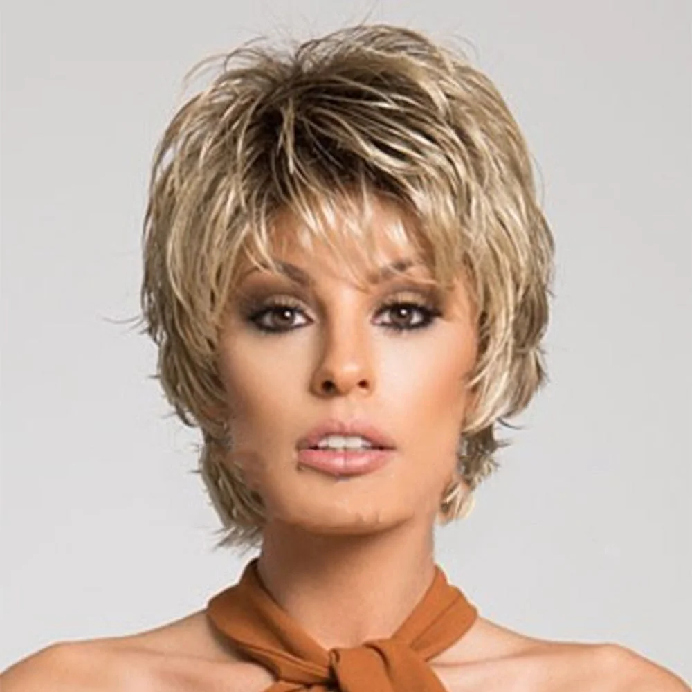Hot Selling Wigs Short Curly Hair Women's Natural and Realistic Modeling Popular Headgear