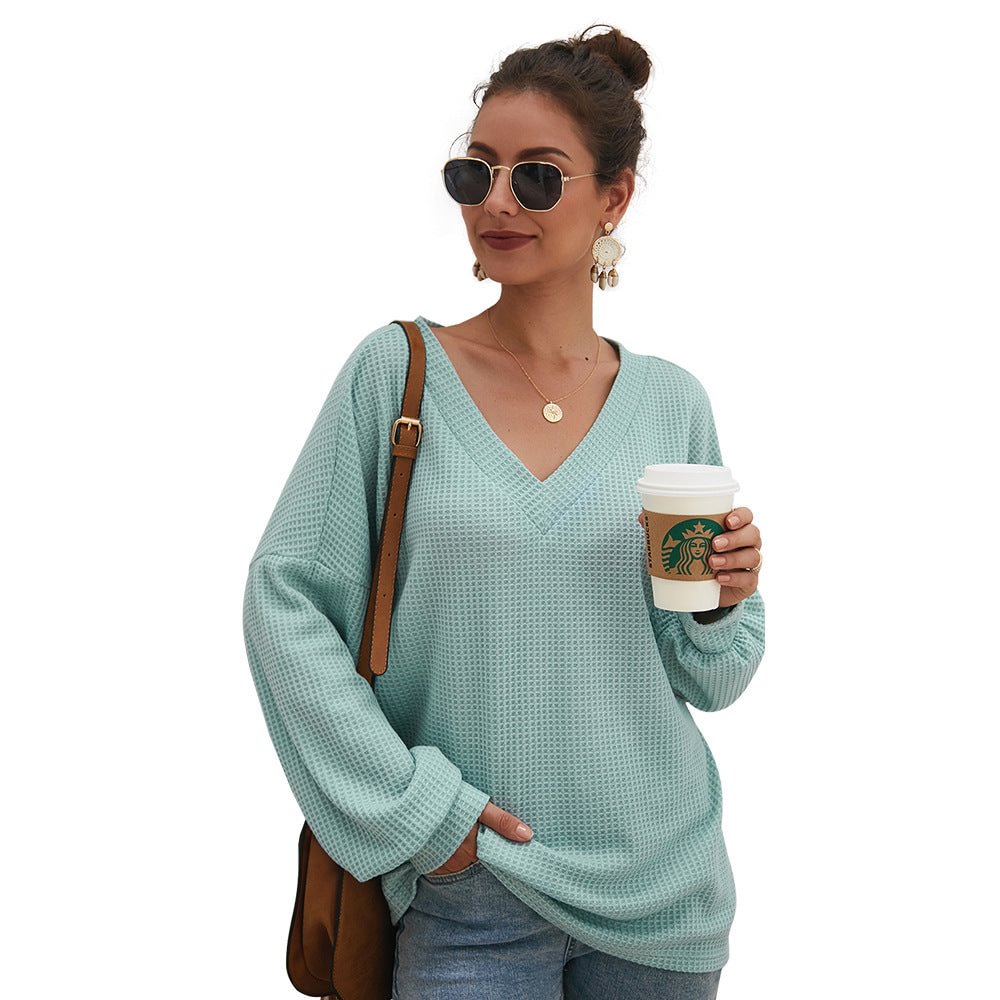Women's V-neck Fashion Sweater Wear