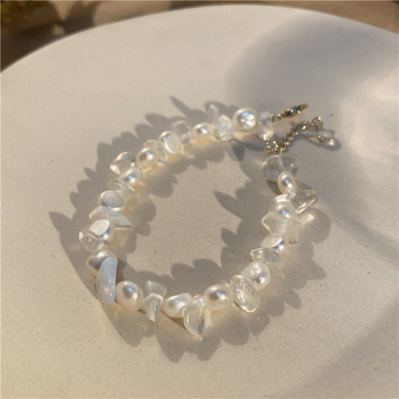 Serenity Moonstone Pearl Bracelet