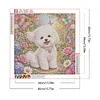 Diamond Painting -5D Full Round Drill Bichon Frise Puppy(40x40cm)