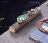 Guqin Creative Line Incense Burner Chinese Style Home Indoor Enamel Pipa Lying Incense Box Agarwood Incense Burner Tray
