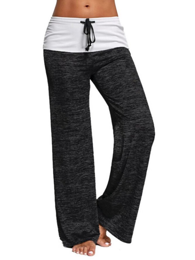 Cotton Solid Casual Pants