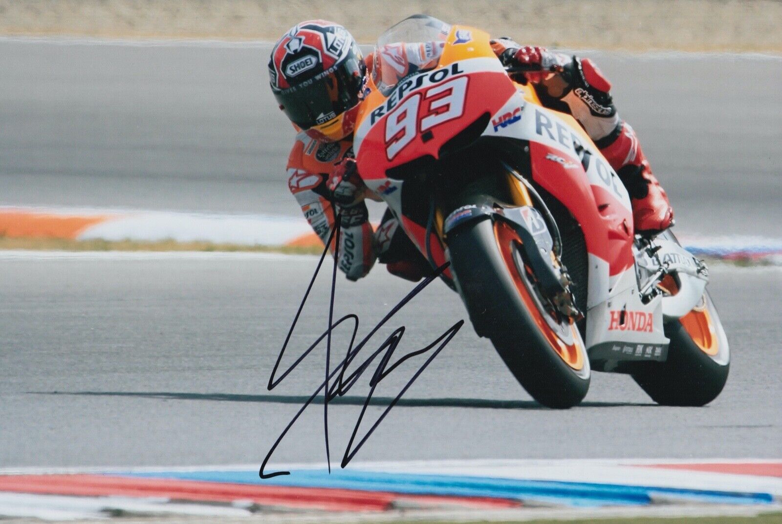 Marc Marquez Hand Signed 12x8 Photo Poster painting MotoGP Autograph Repsol Honda