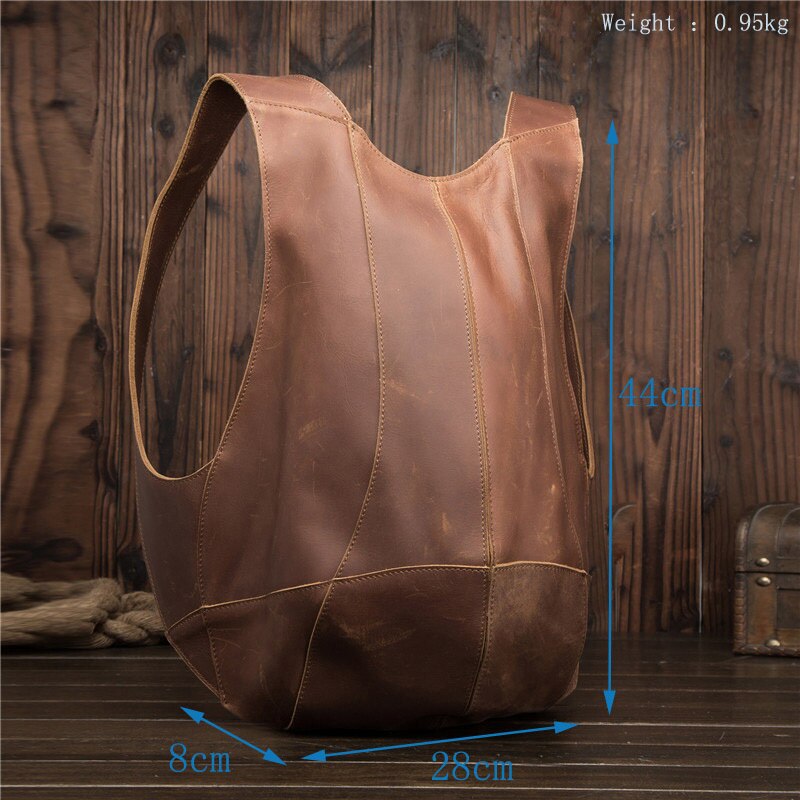 Size of Woosir Anti-theft Backpack Leather Rucksack