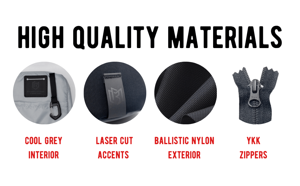 High quality materials used in the bag