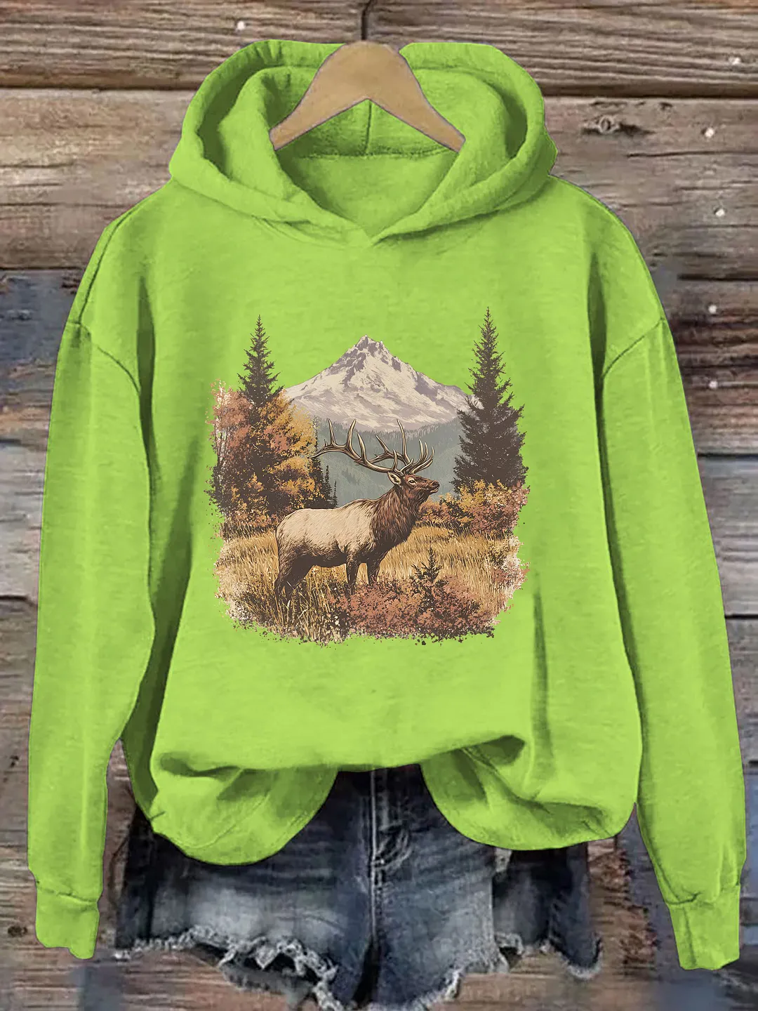 Retro Elk Hoodie