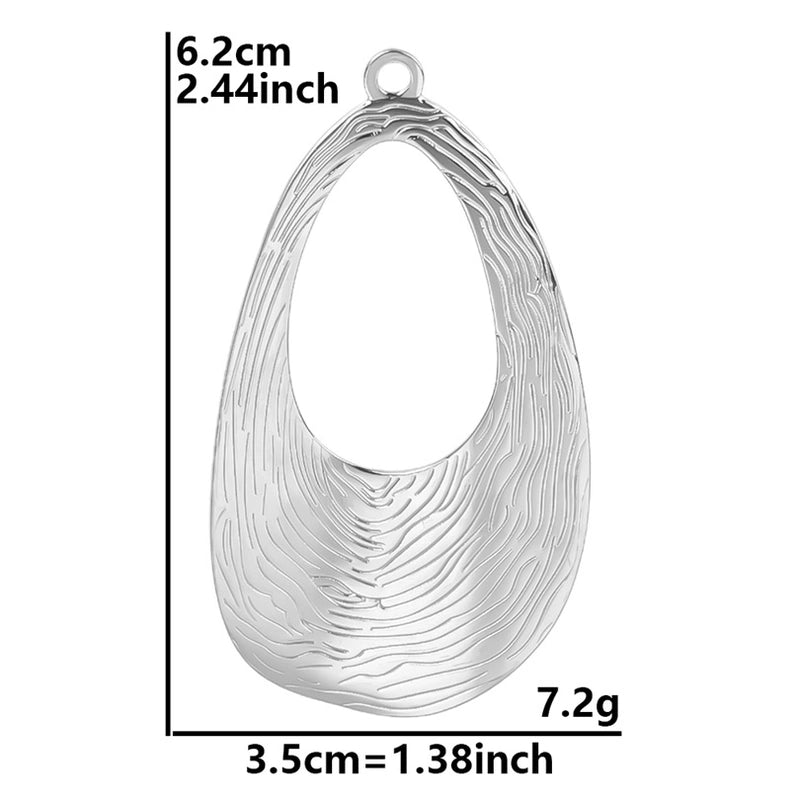 1 Piece 304 Stainless Steel Geometric Pendant