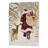 Pearl Bead Mosaic Painting Kit DIY 30x40cm(Santa Claus delivering presents)