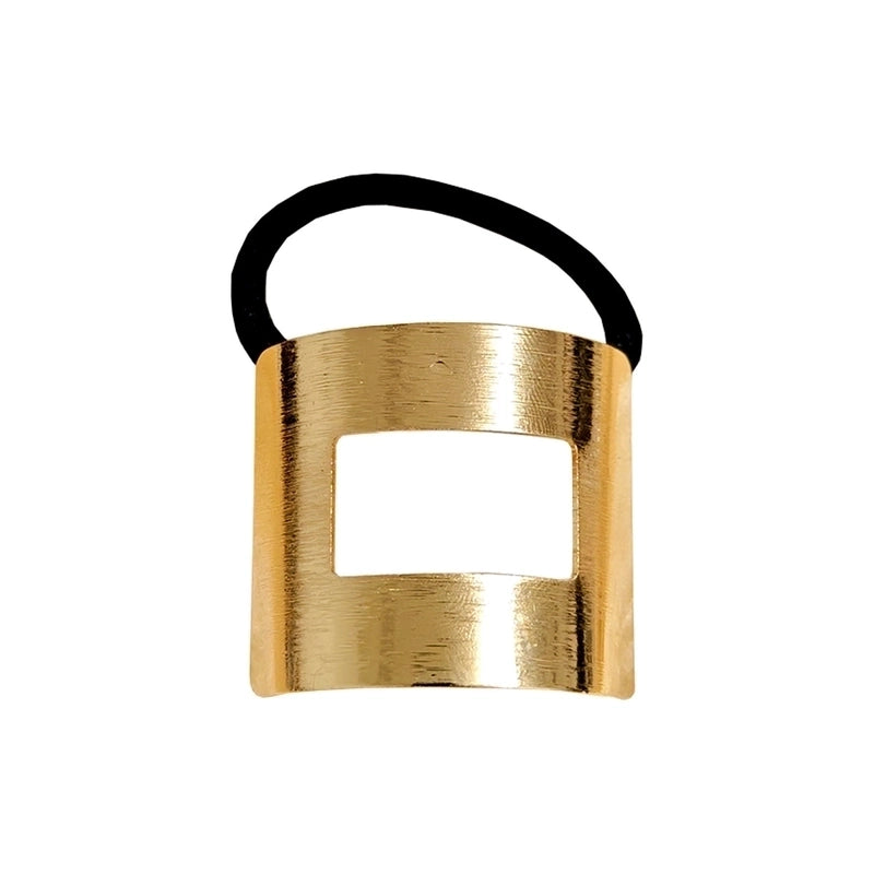 Women’s Casual Minimalist Solid Color Metal Plating Hair Tie