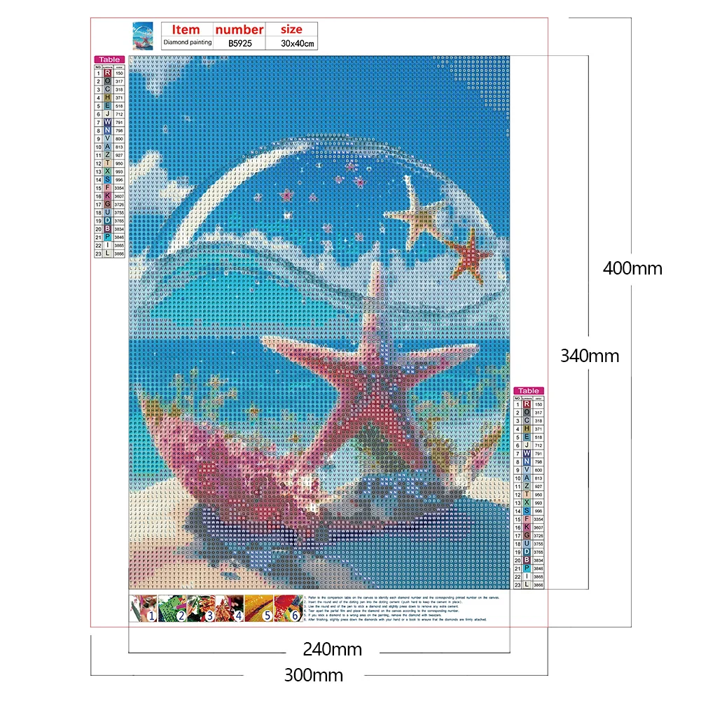 Diamond Painting - Full Round Drill - Beach(30*40cm)