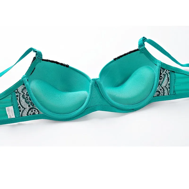 Push Up Bra and Thong Set Underwire Bra Plus Size Underwear Sets Women Hot Brassieres Woman Lingerie 2020 Underwear & Sleepwears