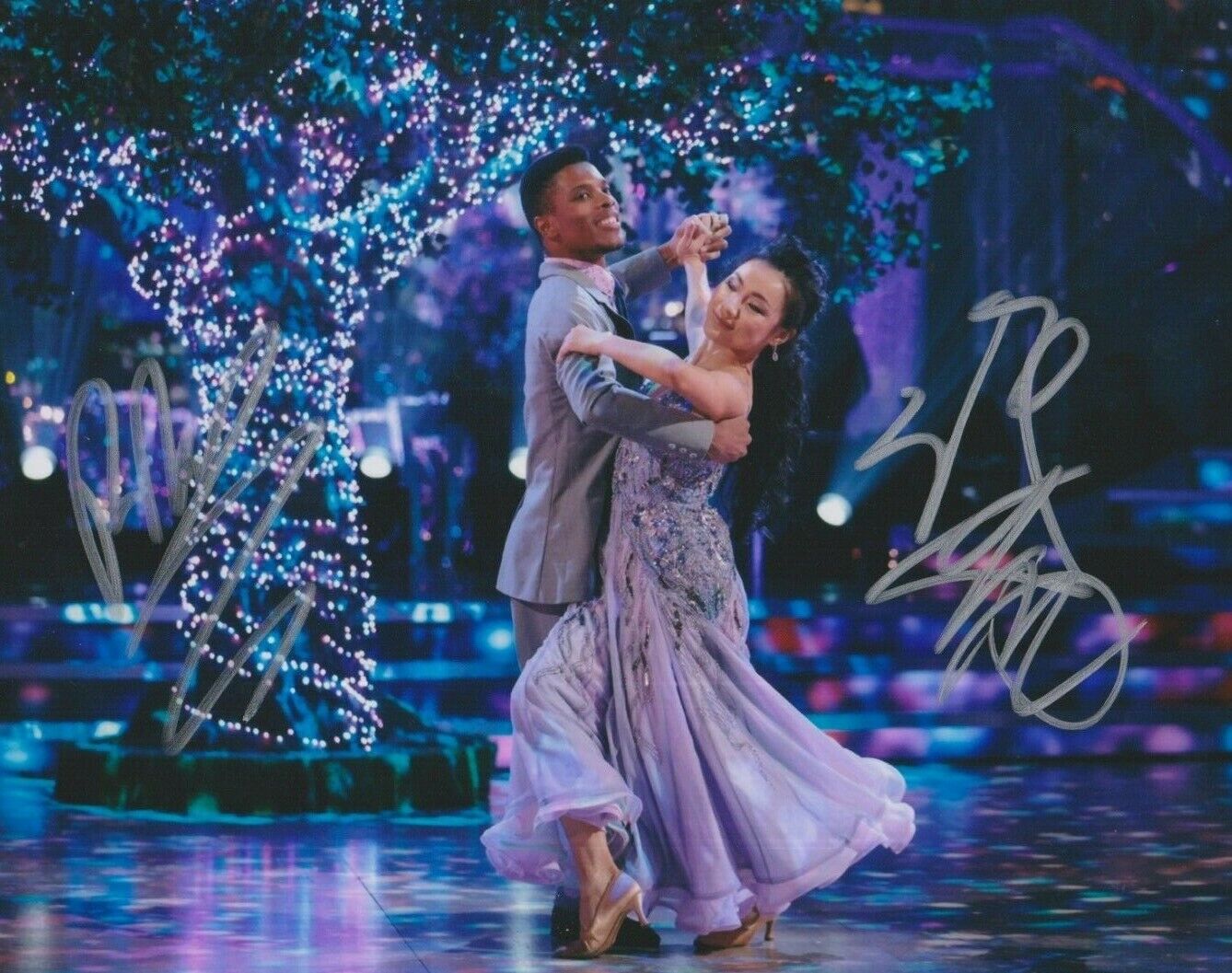 Rhys Stephenson / Nancy Xu **HAND SIGNED** 8x10 Photo Poster painting ~ Strictly Come Dancing