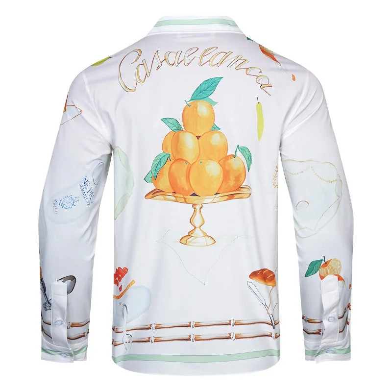 Casablanca 2023 new silk long-sleeved shirt