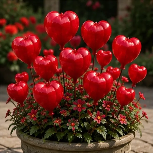 ❤️ Heart Balloon Bulbs- 🌸The Flower That Looks Like Floating Heart Balloons