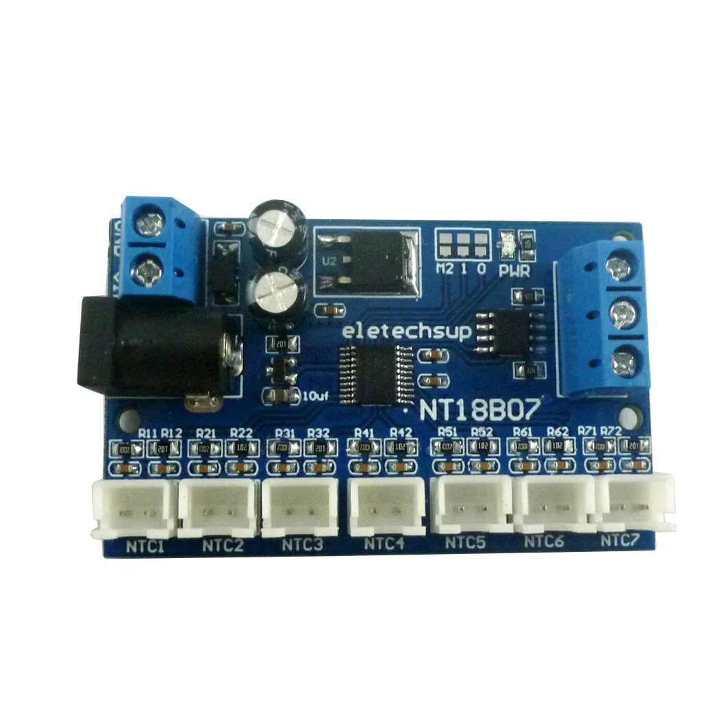 16Ch RS485 Temperature Collector Modbus RTU Paperless Recorder 10K/20K/50K/100K B3950 NTC Sensor