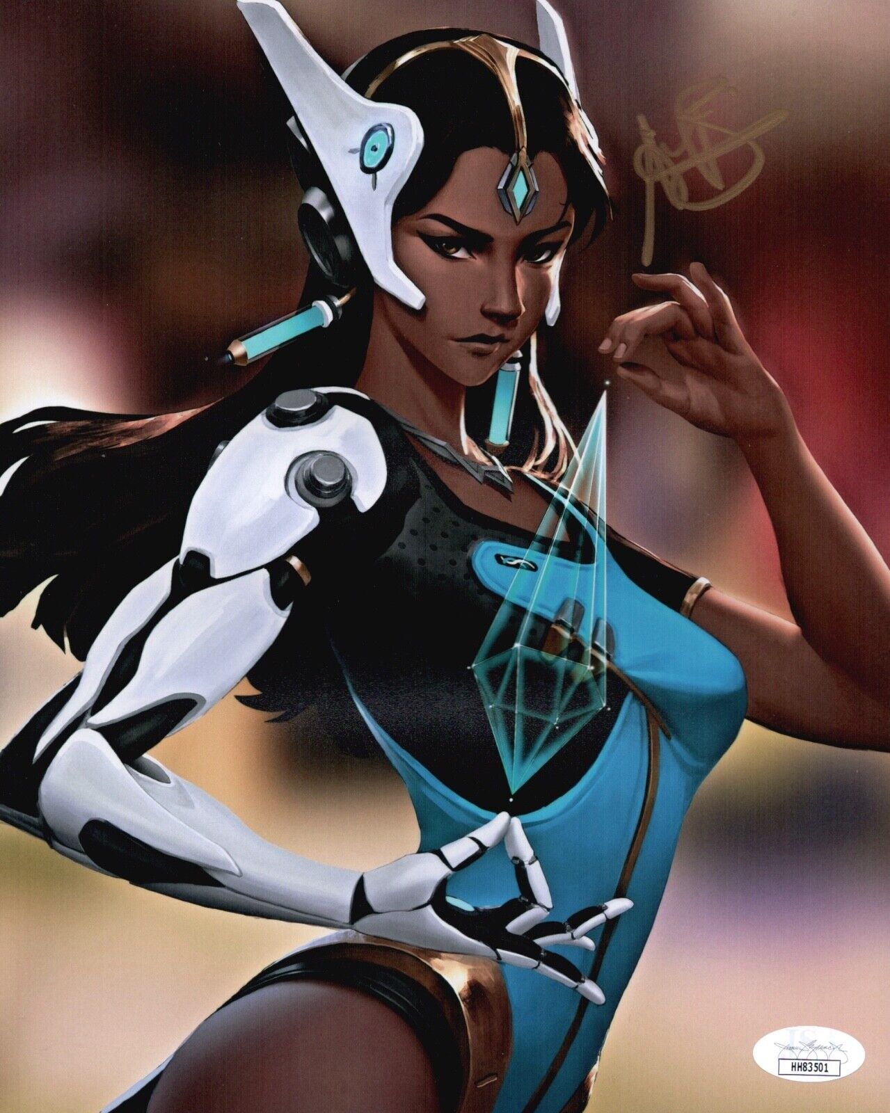 ANJALI BHIMANI Overwatch Signed 8x10 Symmetra Photo Poster painting Autograph JSA COA Cert