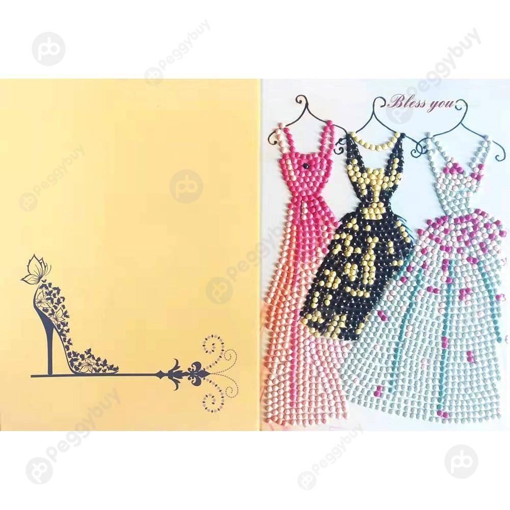 

Wedding Dress-Creative Diamond Greeting Card, 501 Original