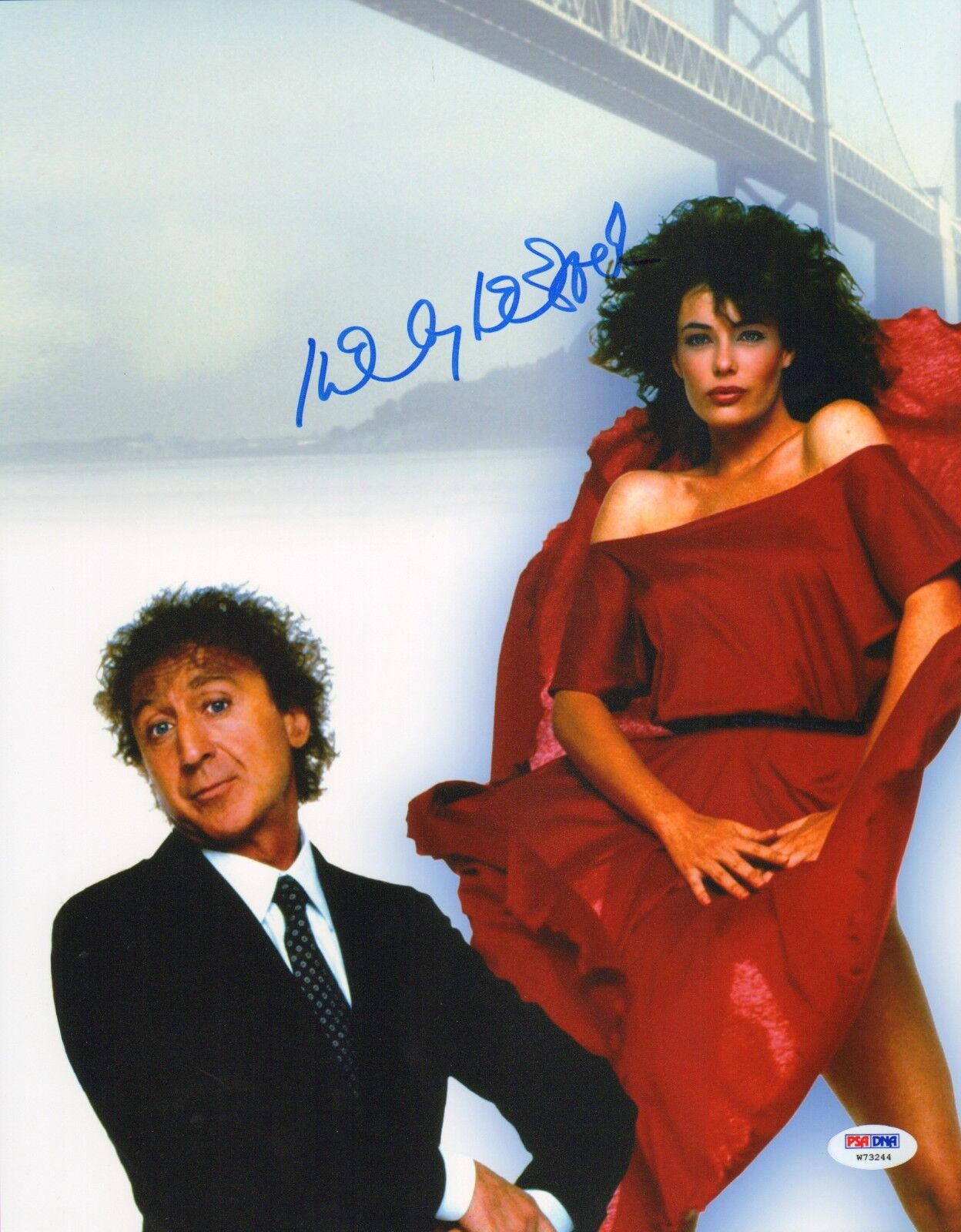 Kelly LeBrock Signed Woman in Red 11x14 Photo Poster painting PSA/DNA COA Picture w/ Gene Wilder