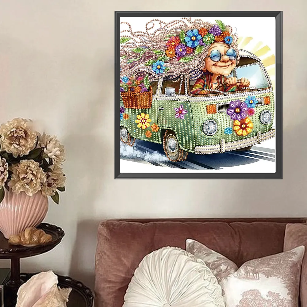 Diamond Painting - Partial Special Shaped Drill - Grandma(Canvas|30*30cm)