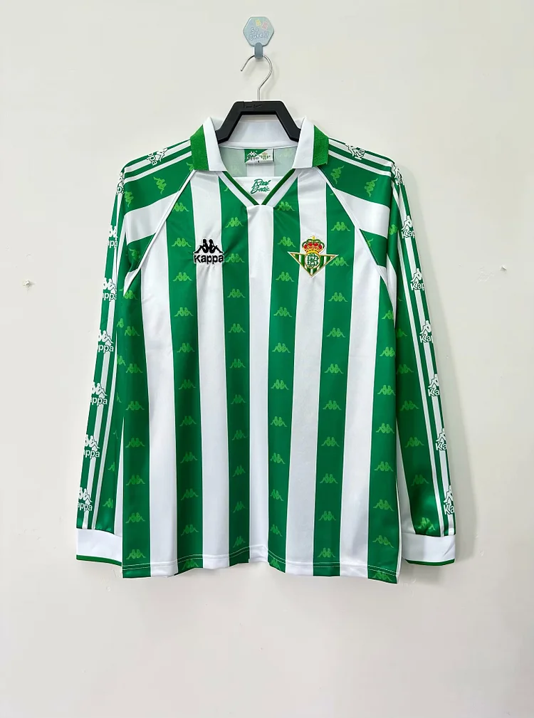 1995-97 Real Betis Home Long Sleeve Retro Shirt - No Ads