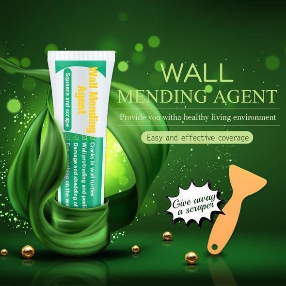Wall Mending Agent (Gift Giving Now: Scraper) - Valid mould proof Wall Mending Agent Wall Repair Cream Wall Crack Nail Repair quick-drying patch restore