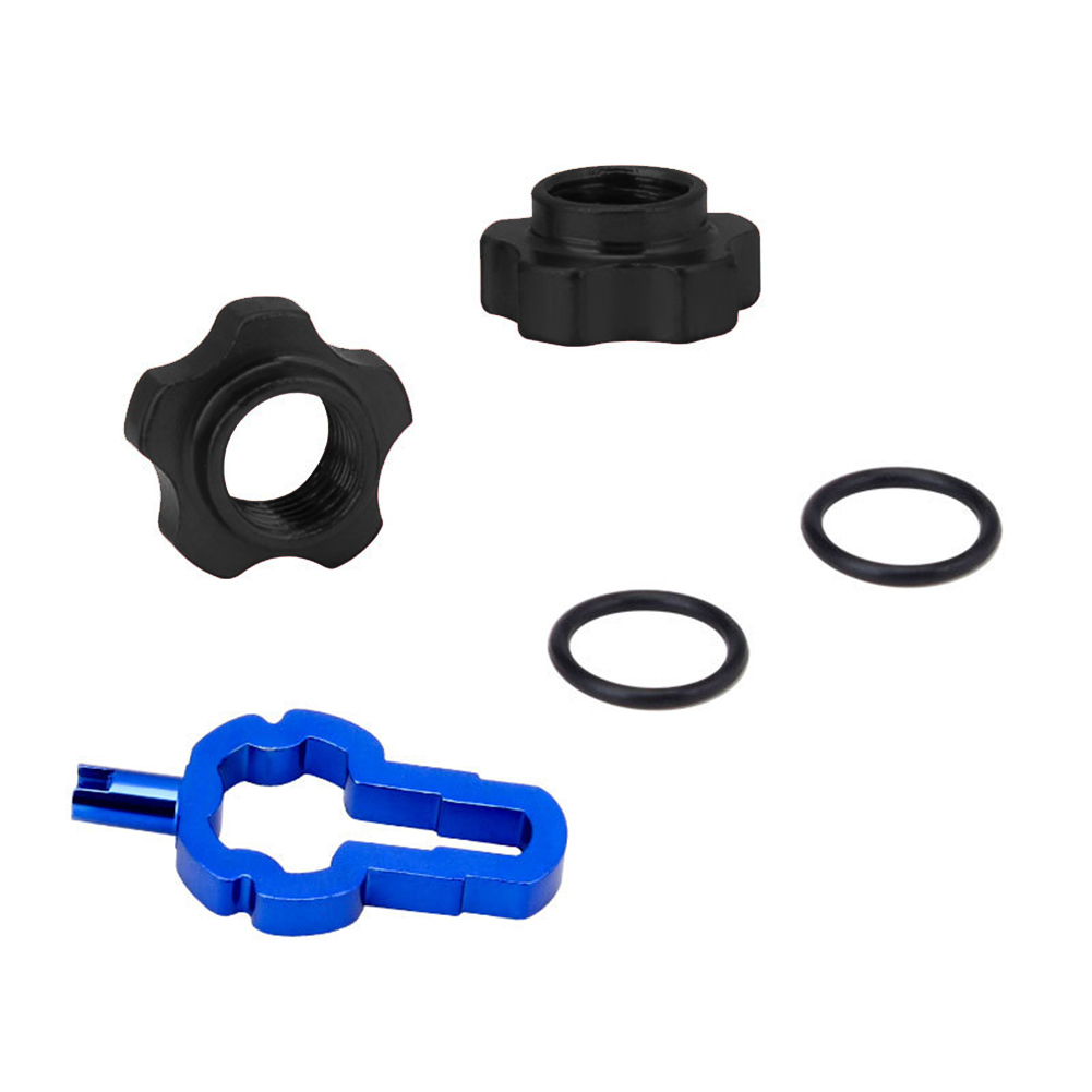 

VXM 2pcs/Set MTB Bike Schrader Presta Valve Wheel Converter Nut Rim, Black, 501 Original