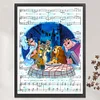 (Big Size) Lady And The Tramp Sheet Music - 11CT Stamped Cross Stitch 50*65cm/19.69*25.59in