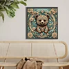 (40*40cm)Flower Bear - Full Round Drill Diamond Painting