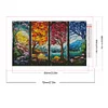 （AB/Square Drills)Four Seasons-Full Diamond Painting 65*40CM
