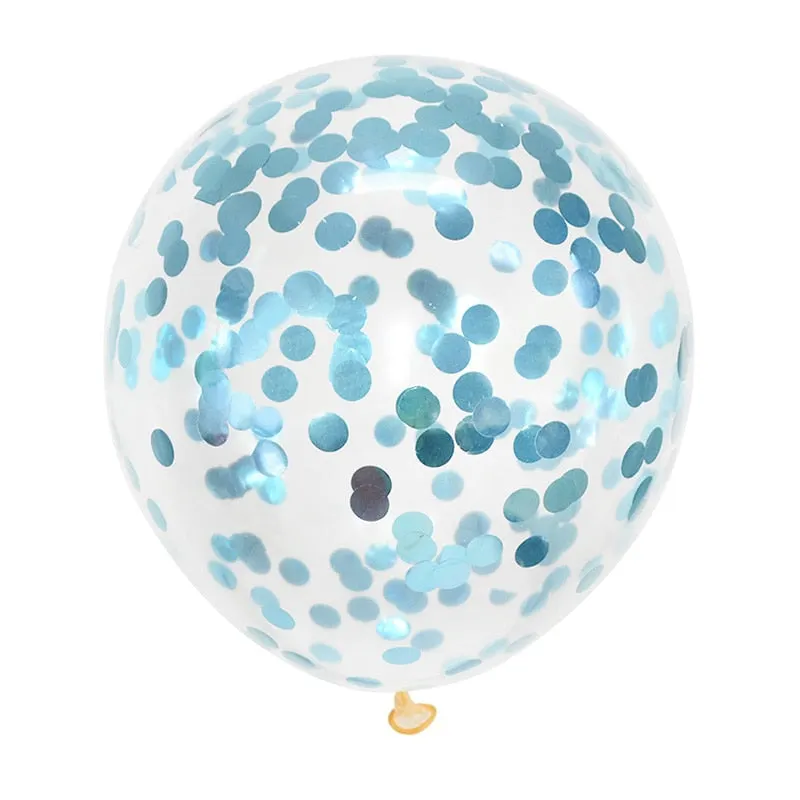 5/10/20pcs Gold Confetti Latex Balloons Glitter Clear Transparent Helium Balloon Wedding Baby Shower Birthday Party Decorations