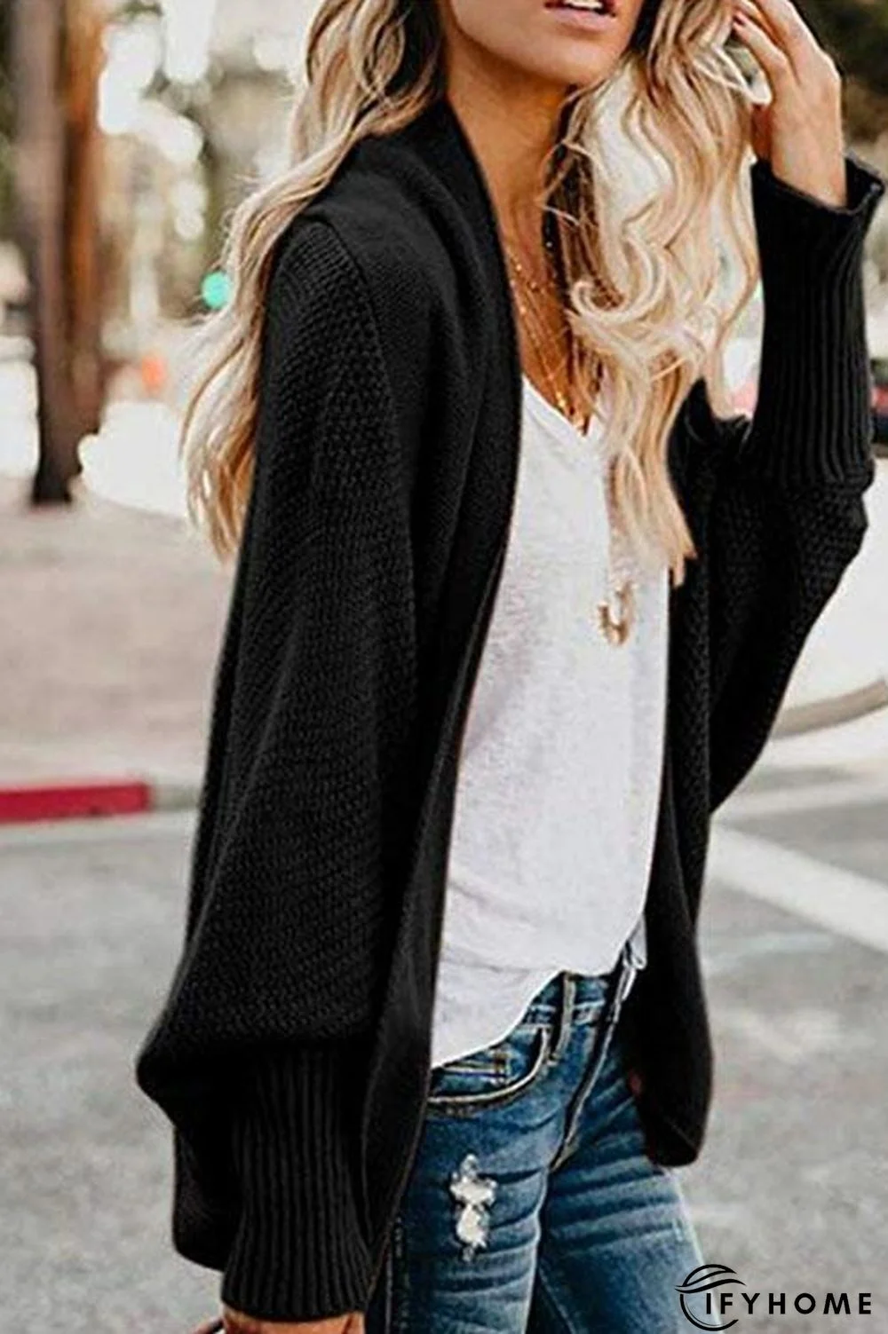 Batwing Sleeves Sweater Cardigans | IFYHOME