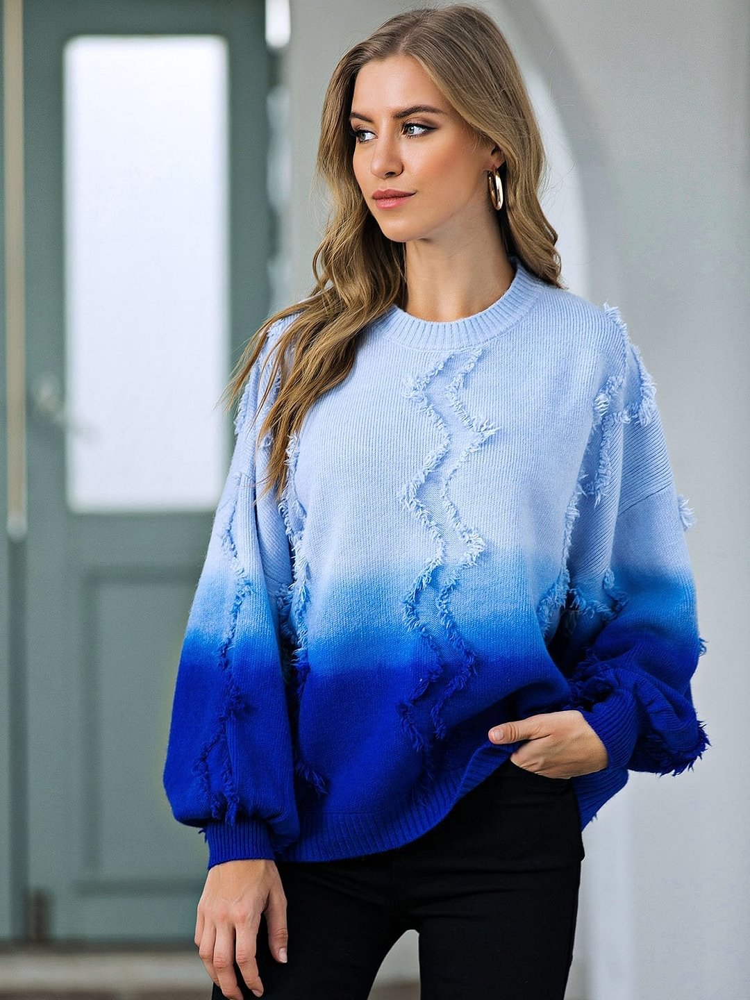 Casual Tie-Dyed Sweater | EGEMISS