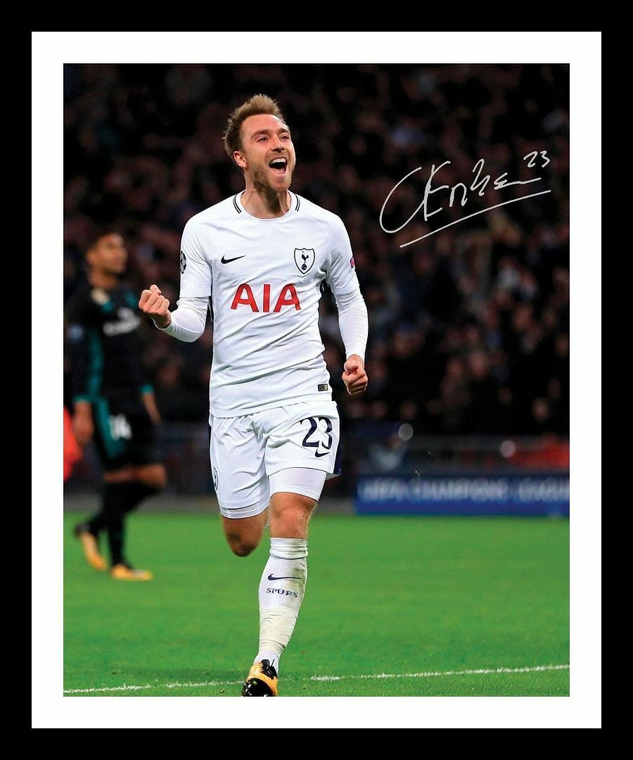 Christian Eriksen - Tottenham Hotspur Autograph Signed & Framed Photo Poster painting