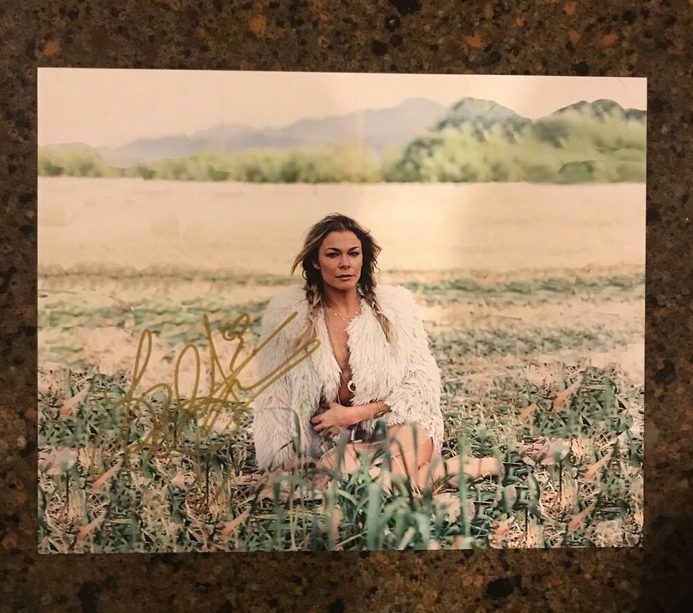 * LEANN RIMES * signed autographed 11x14 Photo Poster painting * HOW DO I LOVE * BLUE * 4